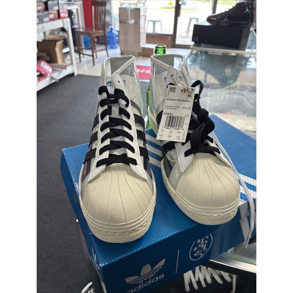 Men's Adidas Blondey McCoy Pro Model Superstar Clear Shoes IG0843 NEW SZ 10.5 - Picture 3 of 15